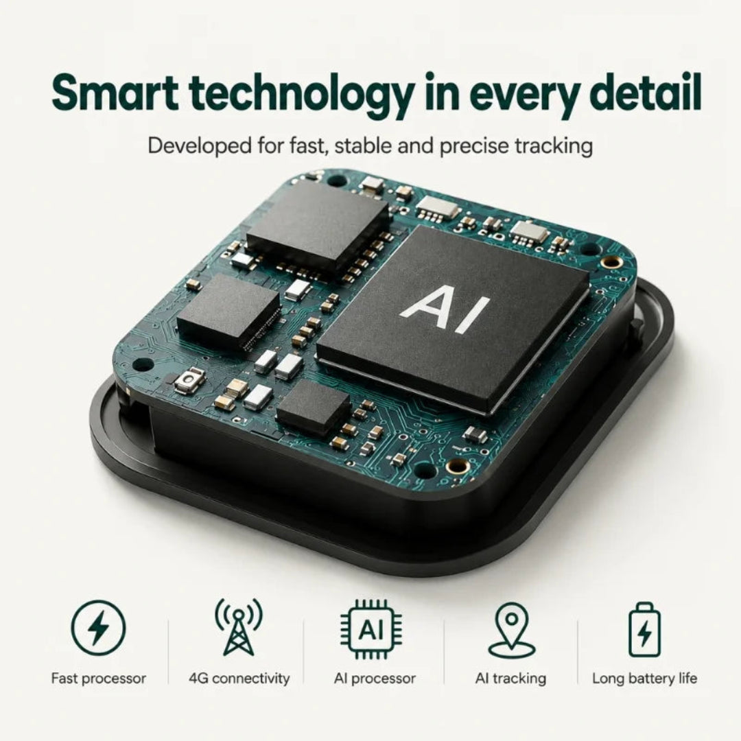 Advanced AI powered pet tracker technology with fast processor and long battery life Petifo