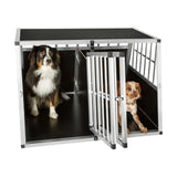 Cage de transport en aluminium pour chien