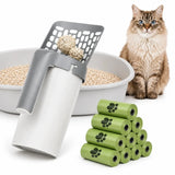 Pelle à litière pour chat avec support