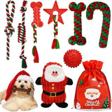 Lot de jouets de Noël pour chiens (8 pièces)