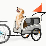 Grande remorque à vélo pour chiens