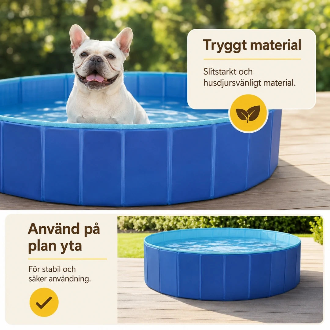 DoggyDip Dog Pool safe material - Petifo
