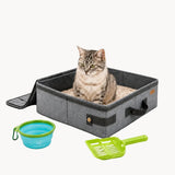 Bac à litière portable pour chat