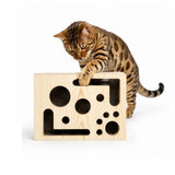 Jouet casse-tête pour chat Purrnivo avec lime à griffes