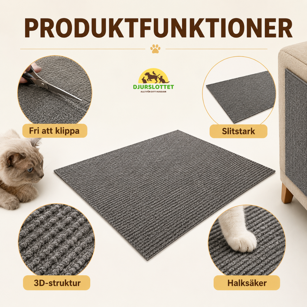 Self-Adhesive Scratching Mat features  - Petifo