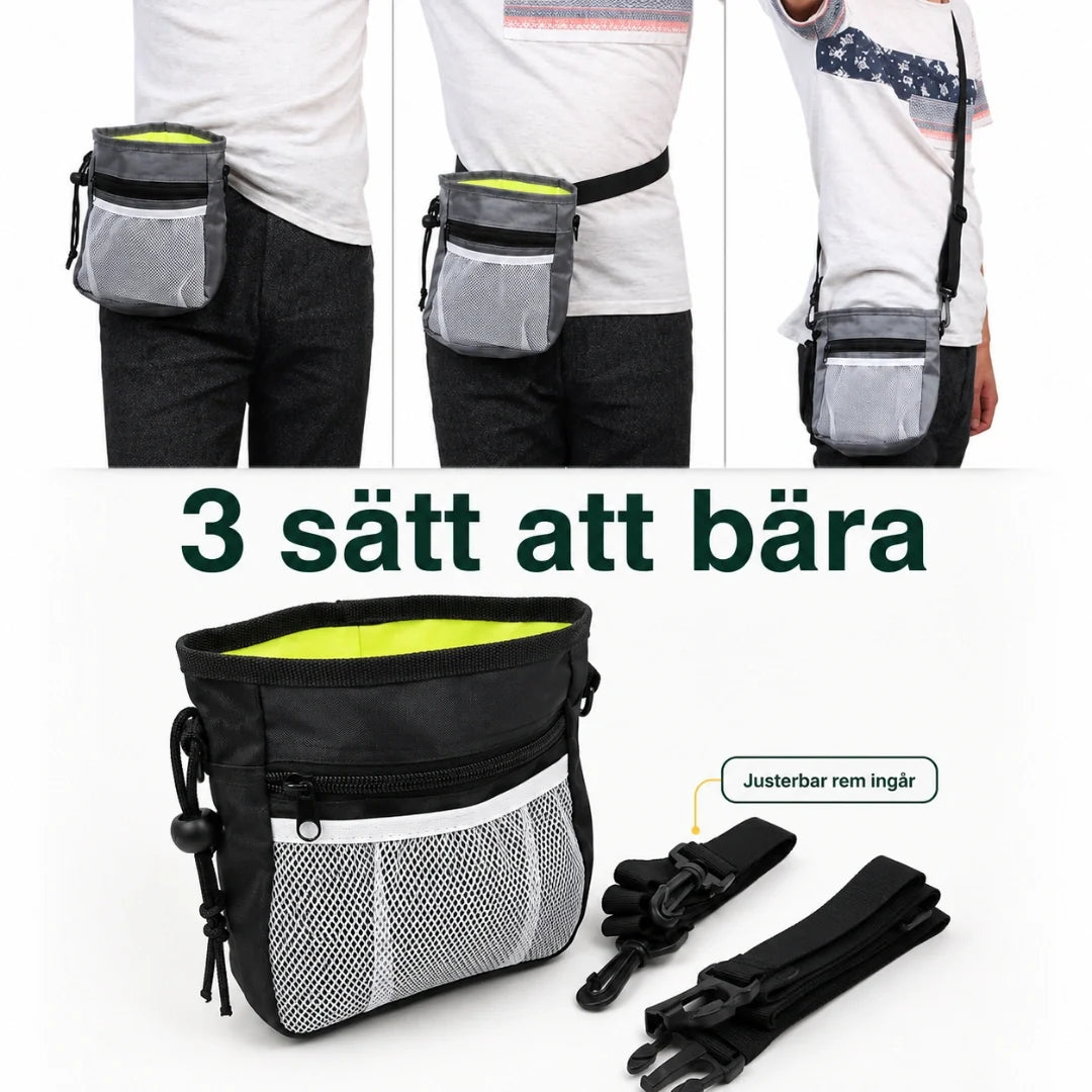 PawPocket Portable Treat Bag 3 ways to carry - Petifo