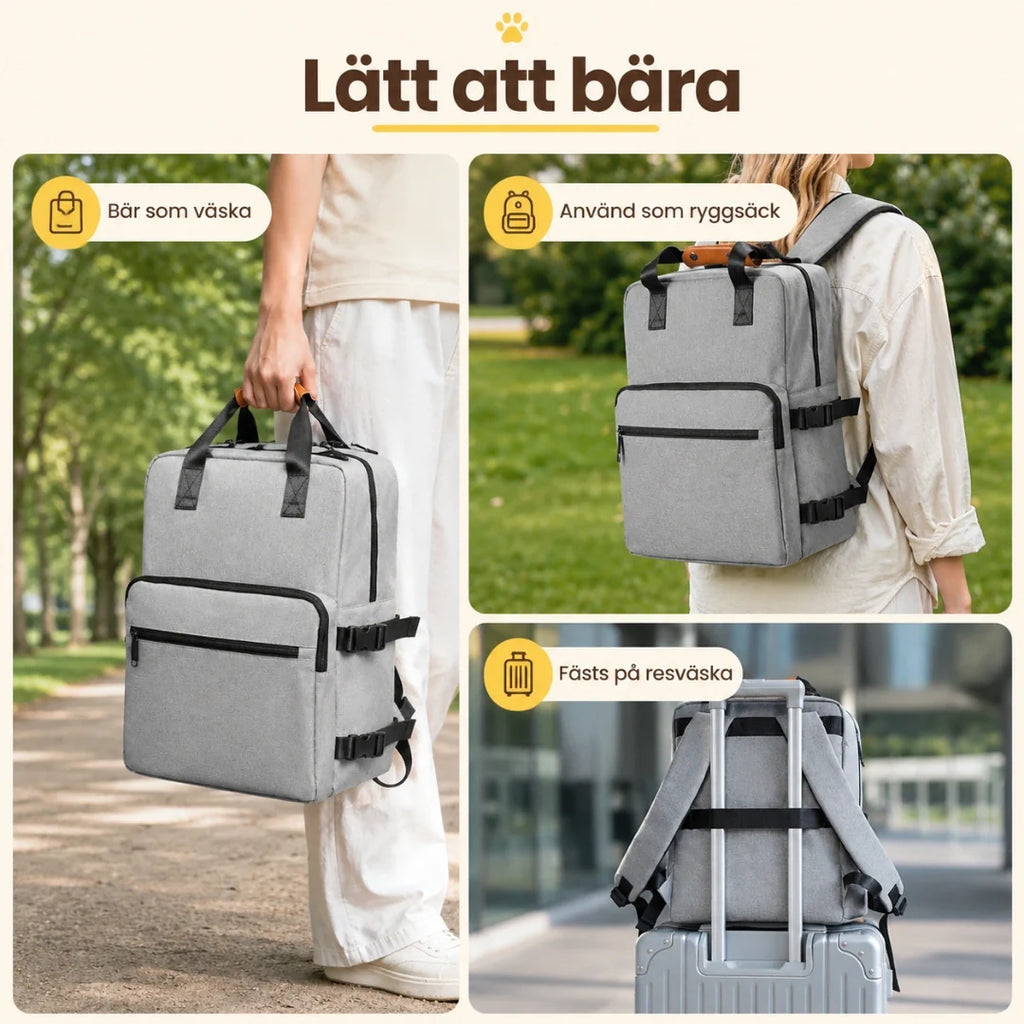 PawsPack Storage Backpack carrying options backpack and handbag - Petifo