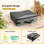 Portable cat litter tray Compact design -Petifo