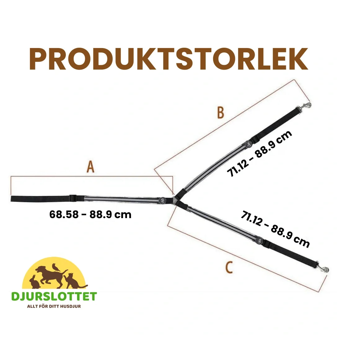 Product size of Rechargeable LED breastplate for horses - Petifo