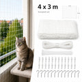 SafeGuard cat net fitting on 4x3 metres - Petifo