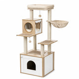 Arbre à chat avec meuble de rangement