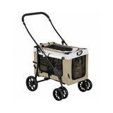 Poussette pour animaux 2-en-1 PawHut pour chiens et chats