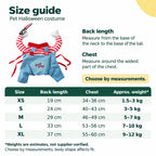Creepy Doll Pet Costume – size guide - Petifo