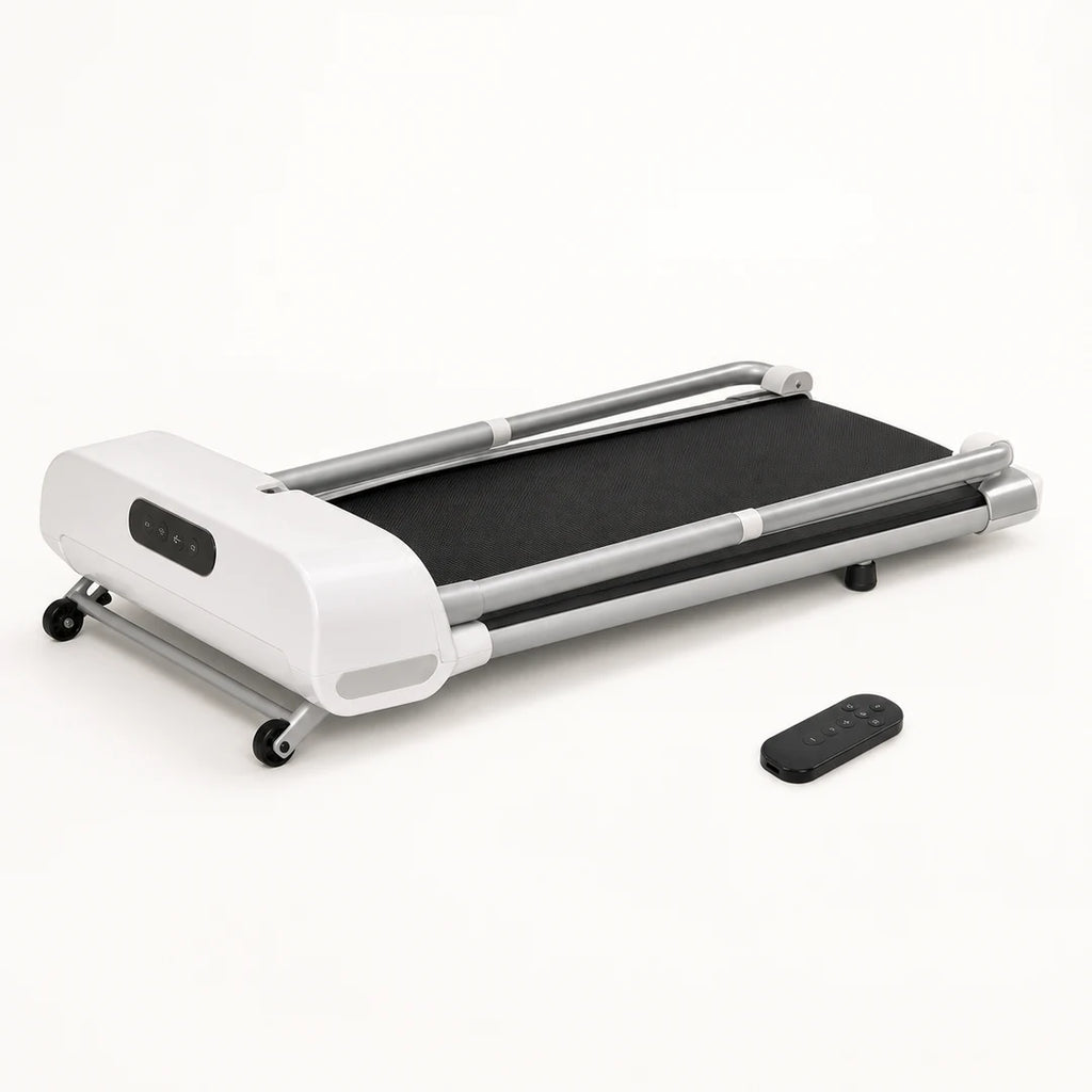 Tapis de course pliable pour chien en position de rangement compacte