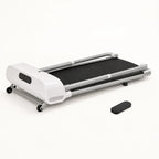 Tapis de course pliable pour chien en position de rangement compacte