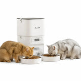 Distributeur automatique de nourriture pour animaux PawHut de 4 L avec deux gamelles